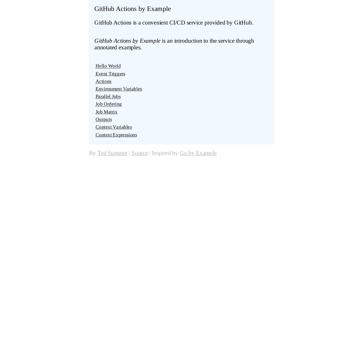 GitHub Action | CI/CD 服务示例