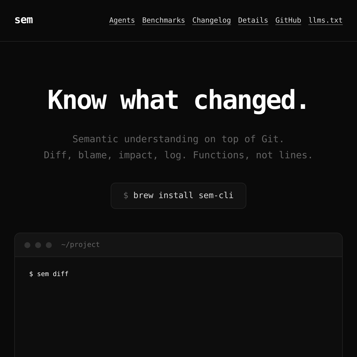 sem | 语义级代码 Diff