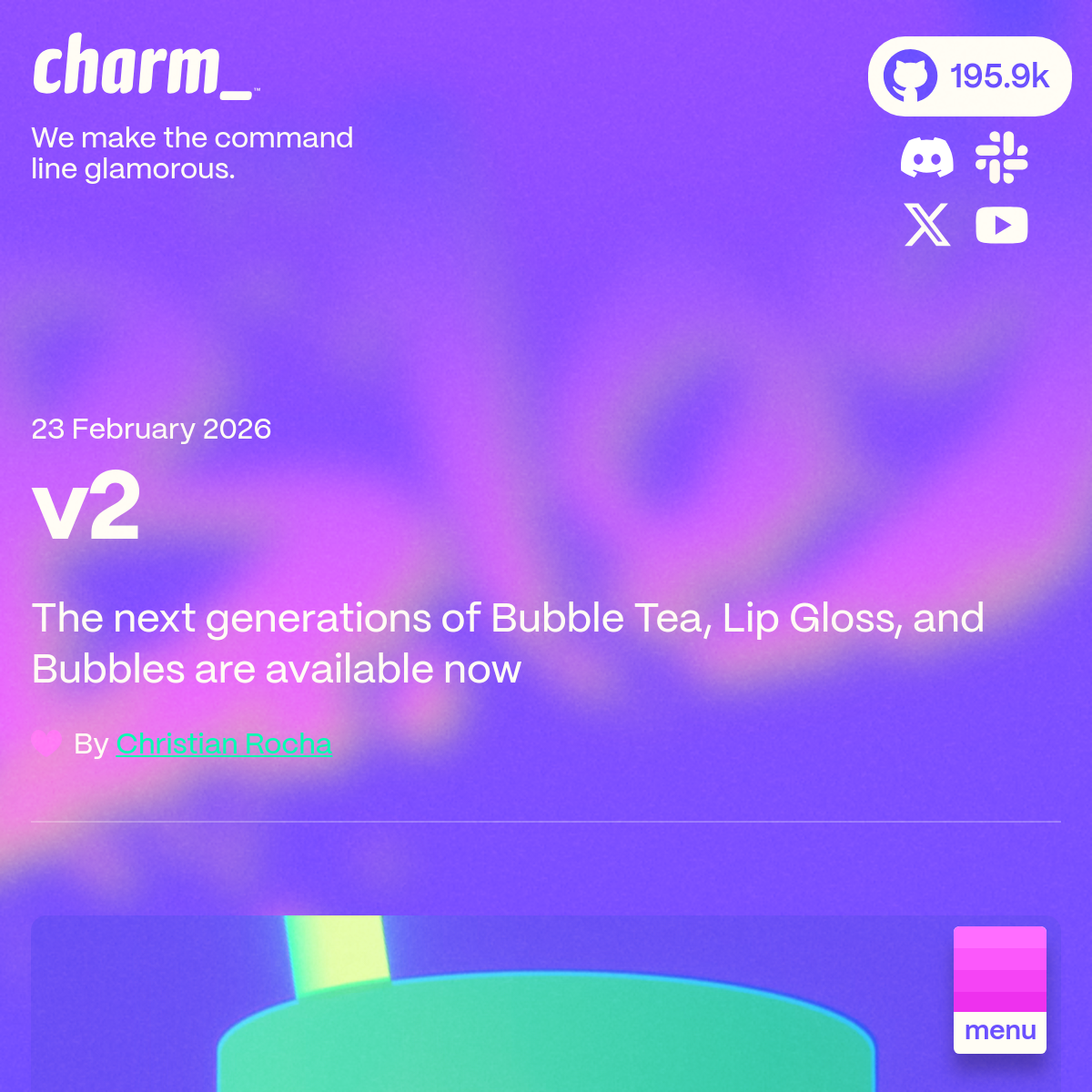 Charm v2 | Go 终端库全面升级