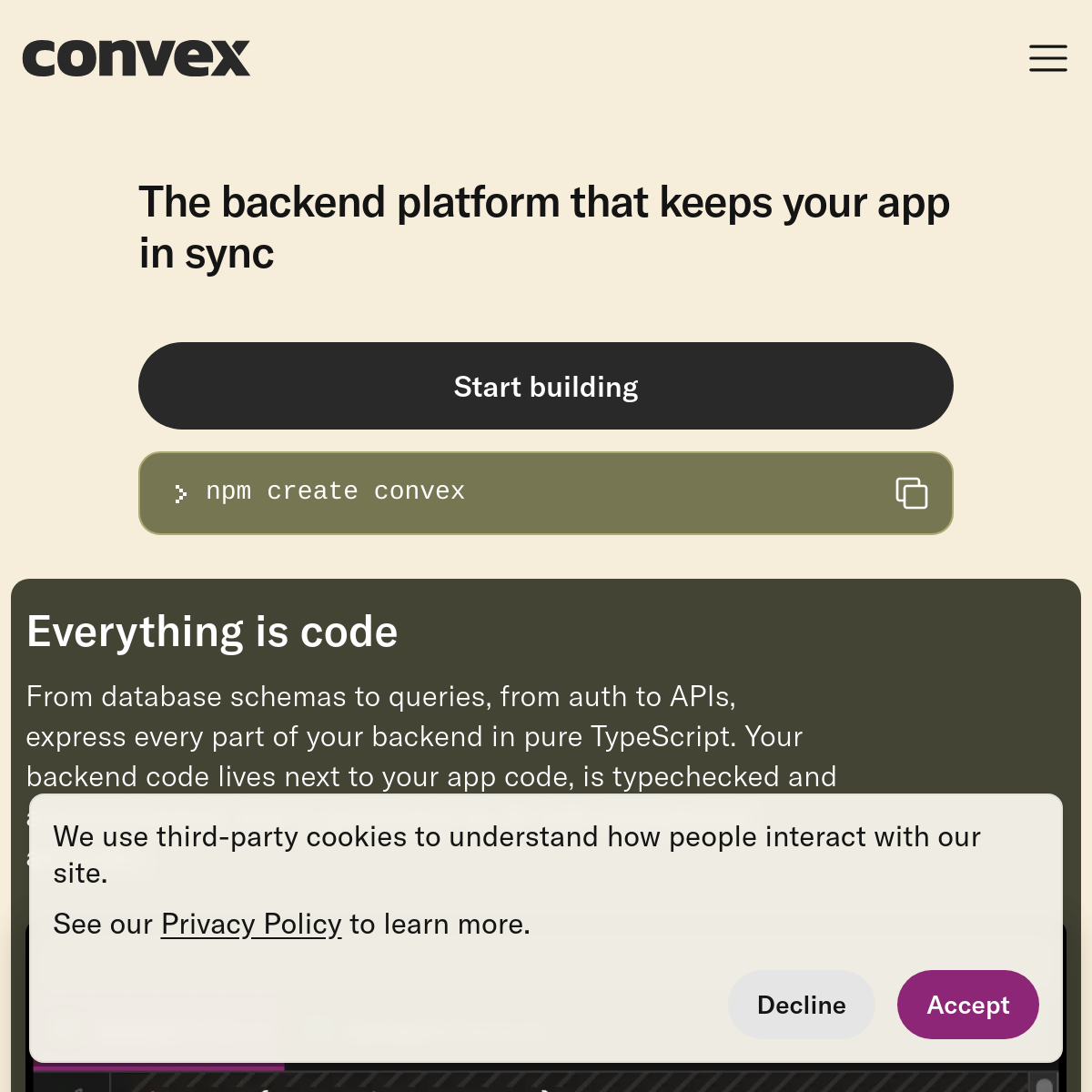 Convex | 实时同步的全栈后端
