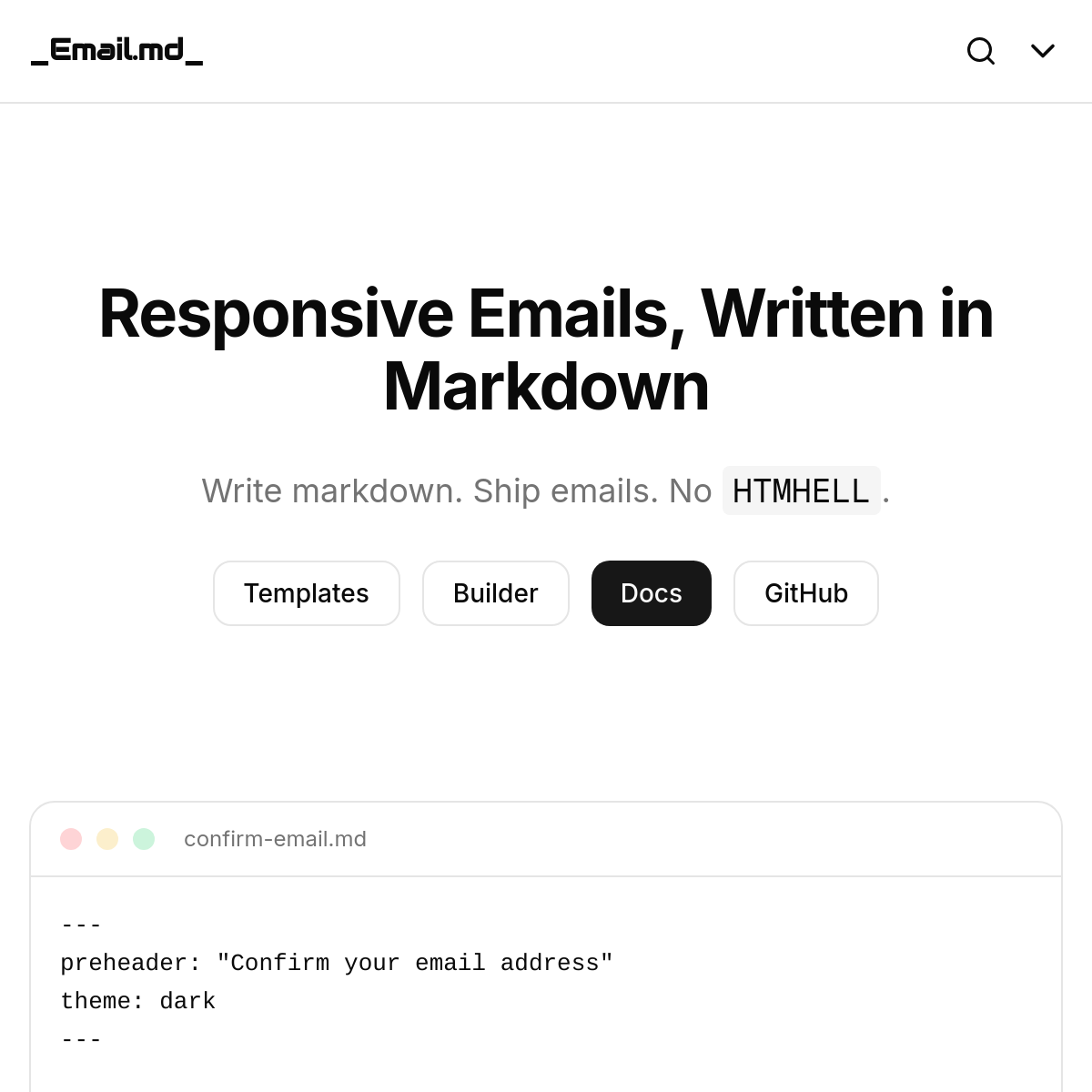Email.md | Markdown 写邮件