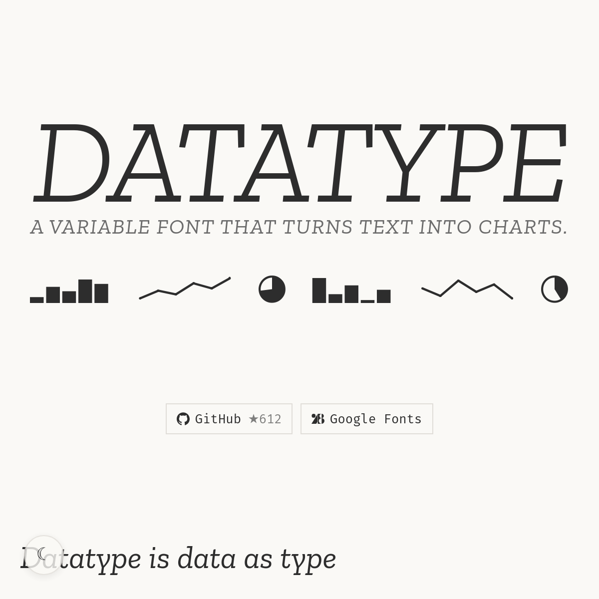 Datatype | 将图表做成字体