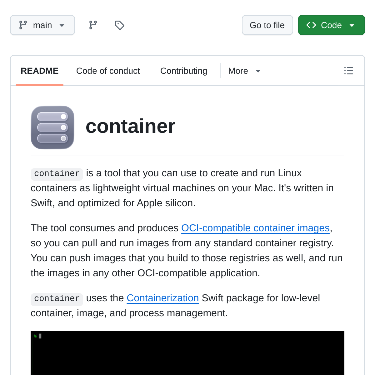 Apple Container | Mac 原生 Linux 容器
