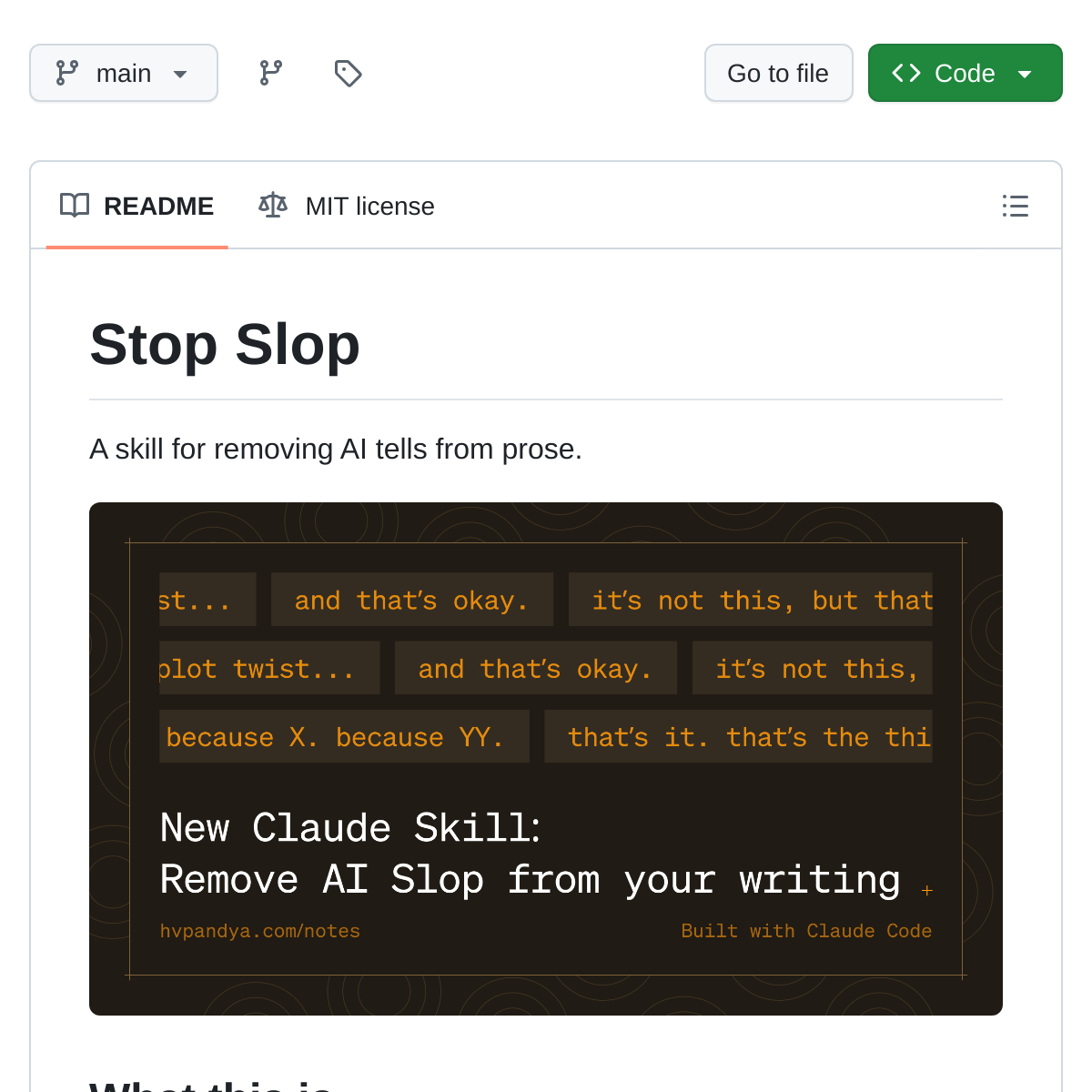 Stop Slop | AI 味去除指南
