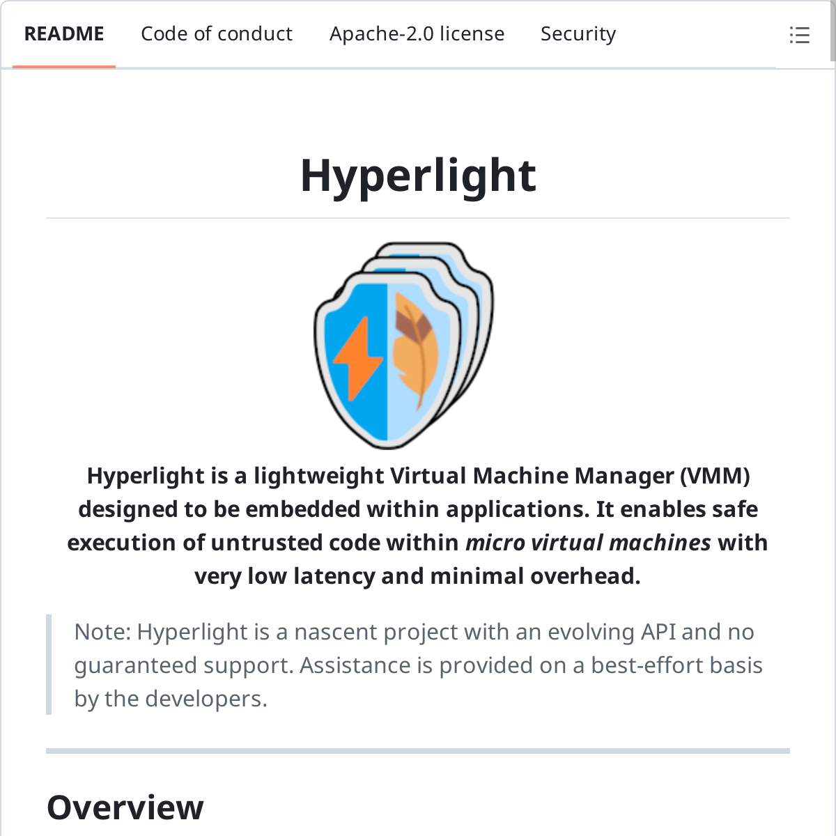Hyperlight | 轻量级虚拟机