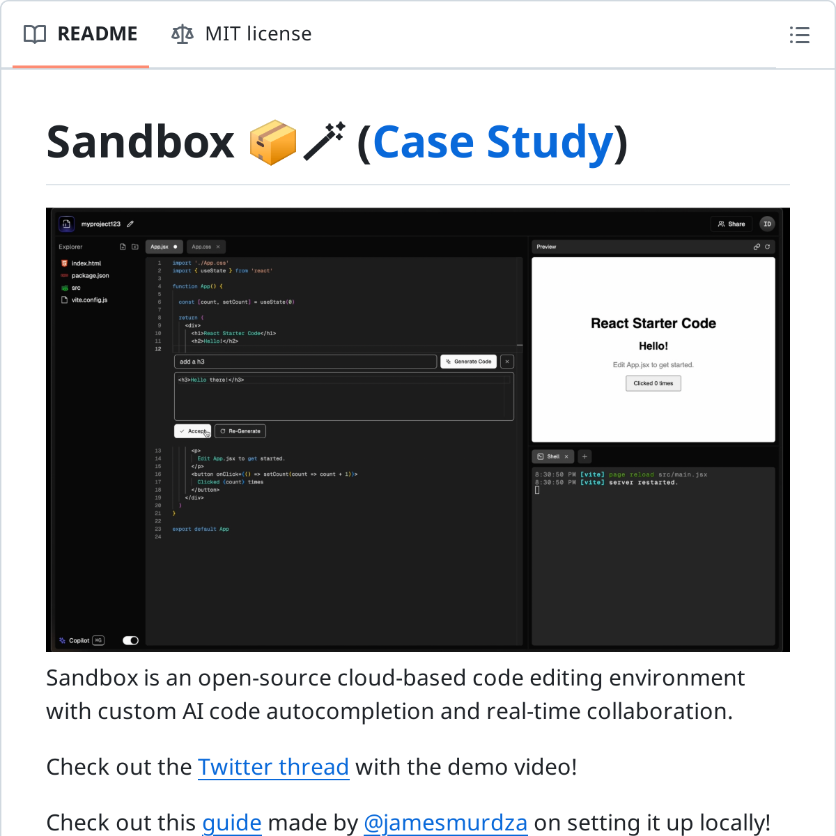 Sandbox | 开源云端 IDE