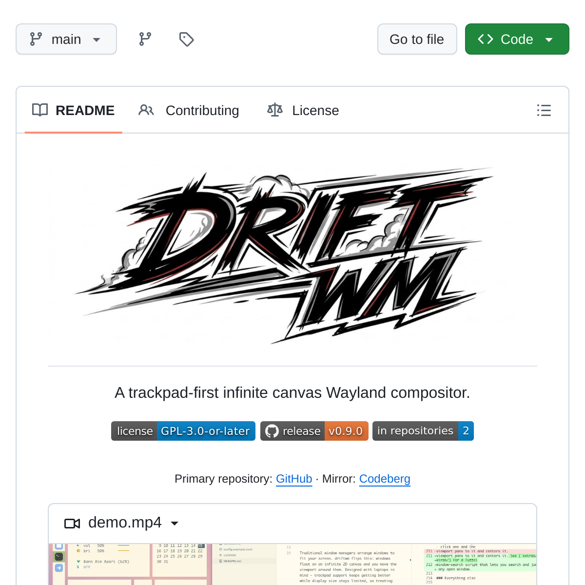driftwm | 无限画布窗口管理器