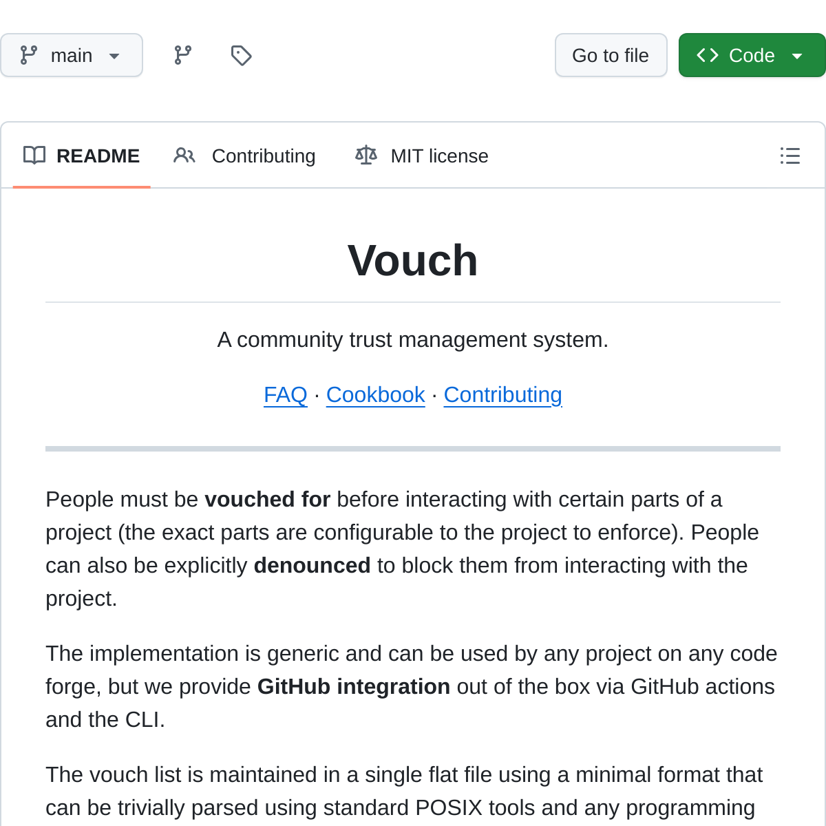 Vouch | 开源信任管理