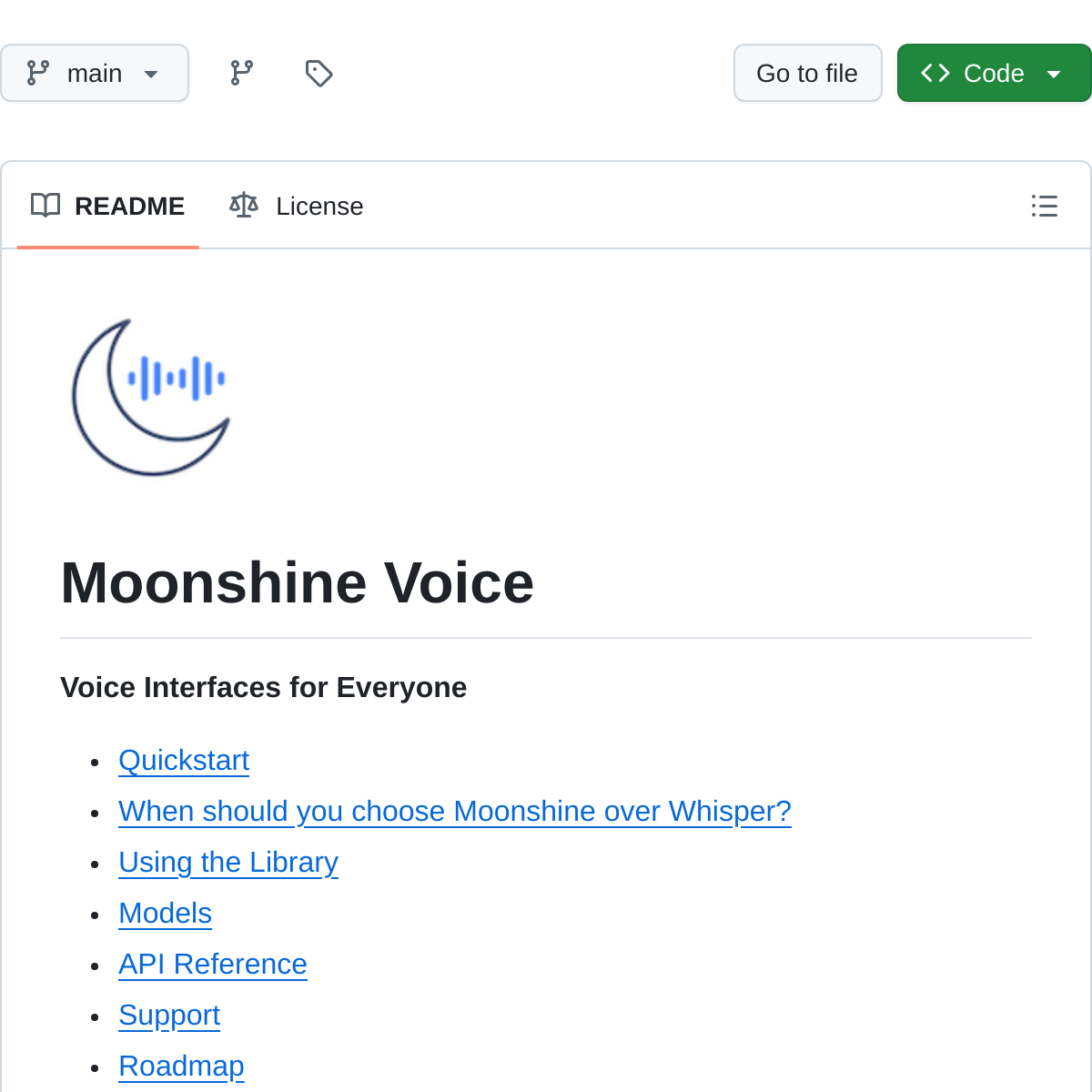 Moonshine | 边缘设备语音识别