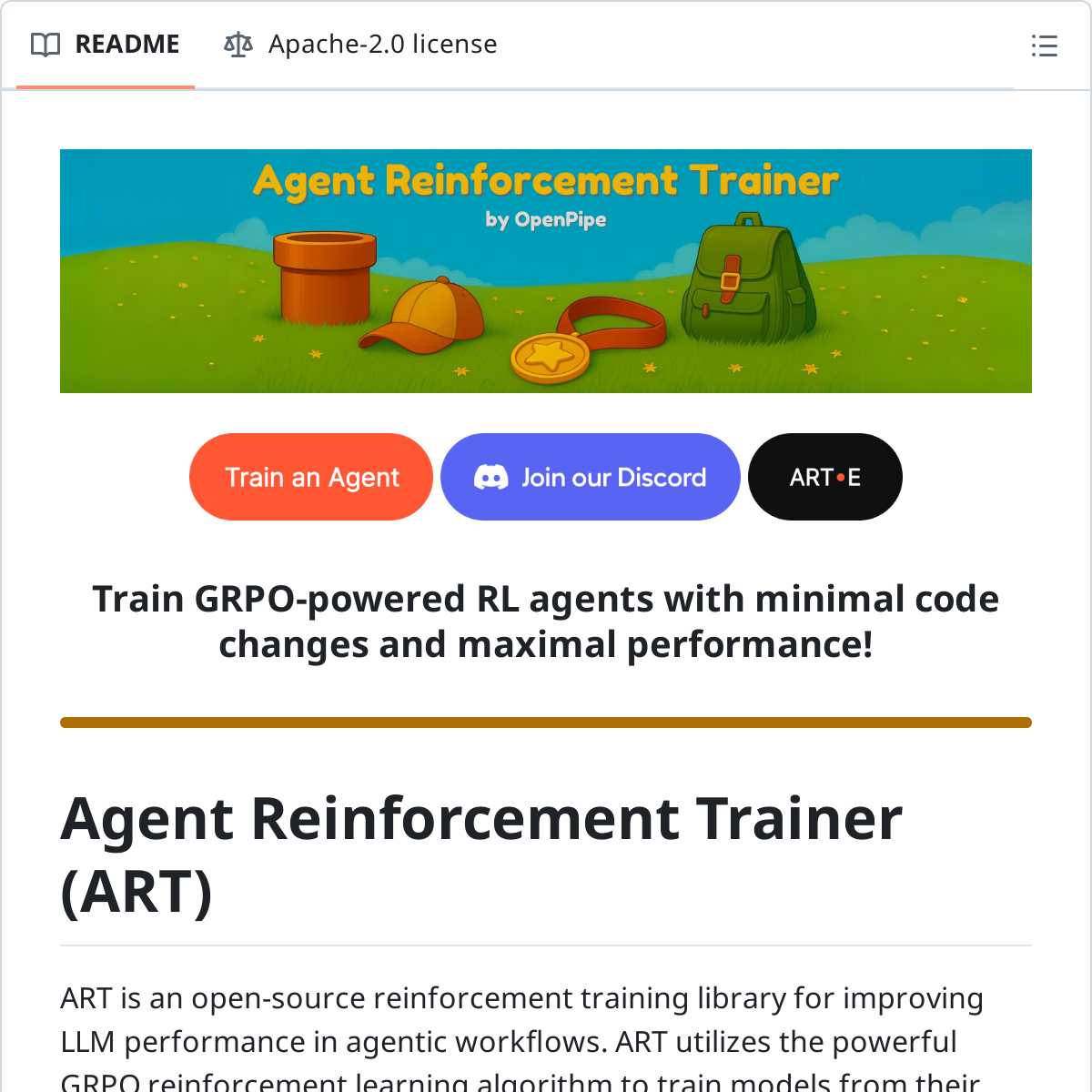 OpenPipe ART | 用强化学习训练 Agent