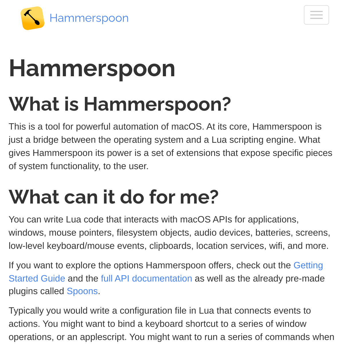 Hammerspoon | macOS 自动化引擎