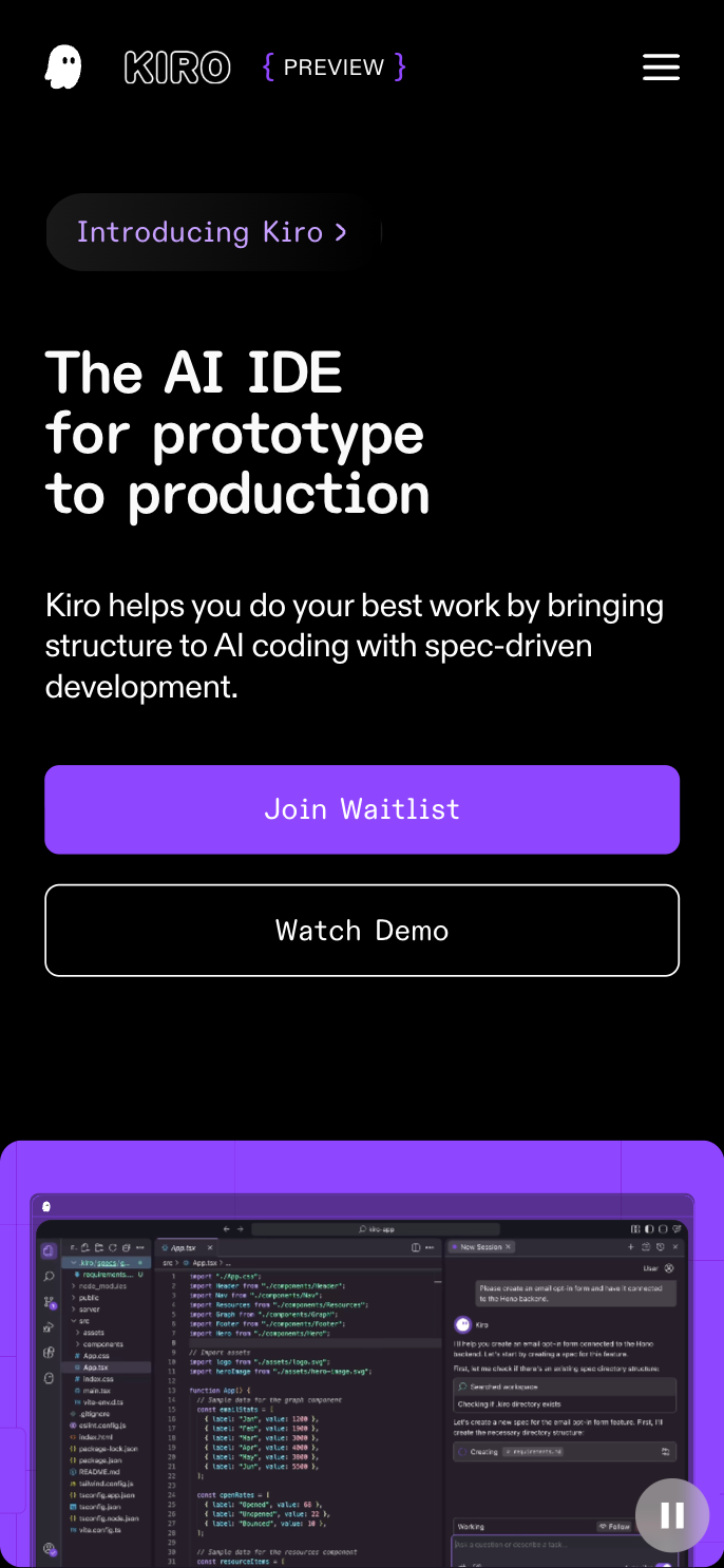 Kiro | AWS 推出 coding agent