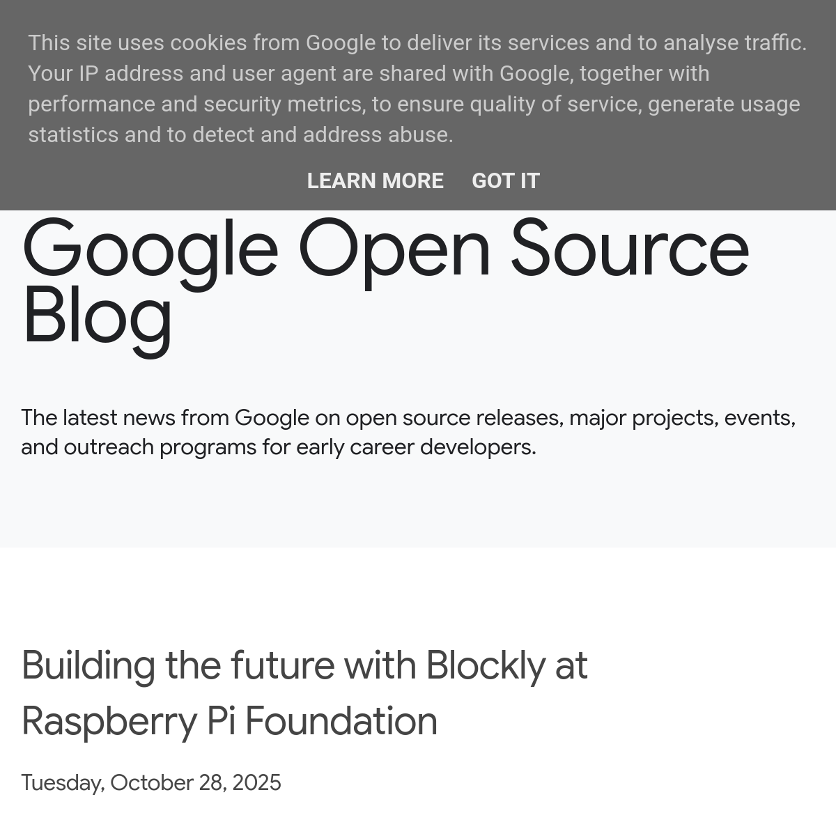 Blockly 毕业，加入树莓派基金会