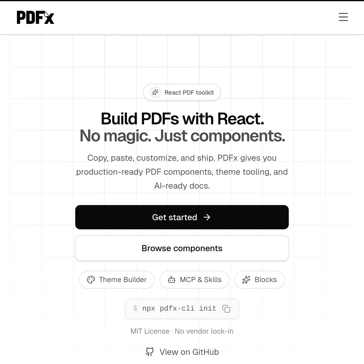 PDFx | React PDF 组件工具箱