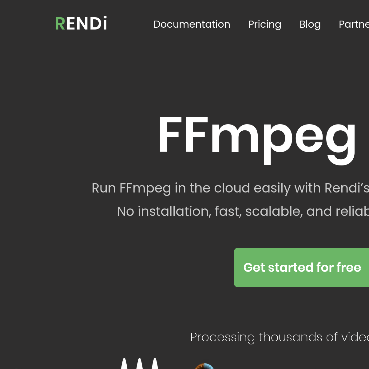 Rendi | FFmpeg 云端 API
