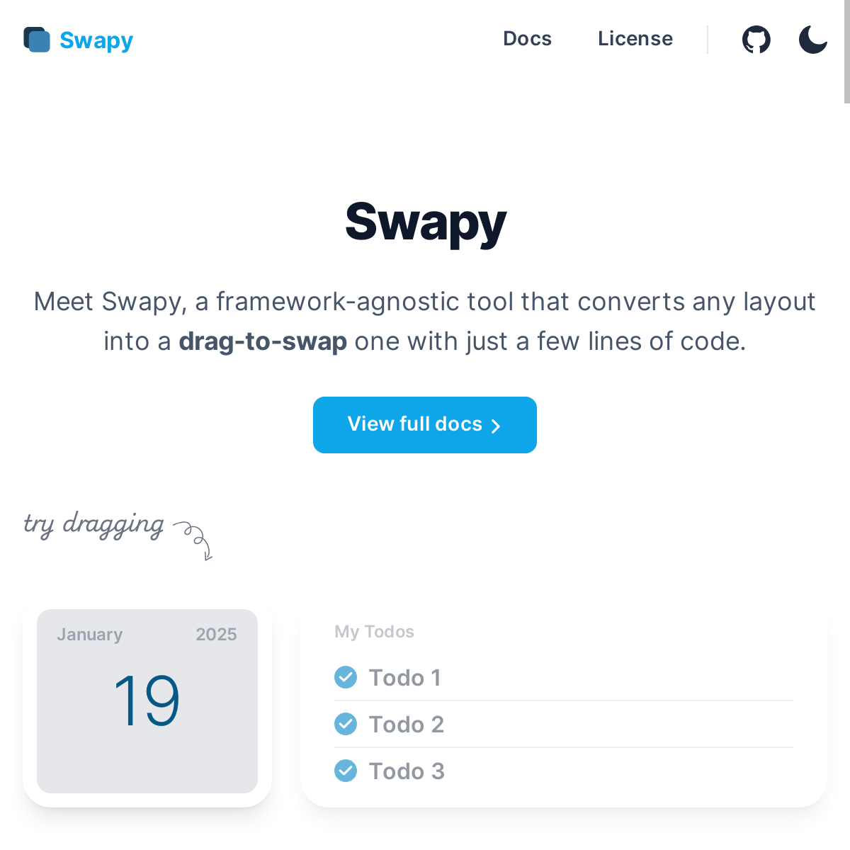 Swapy | 拖拽交换布局JS 工具