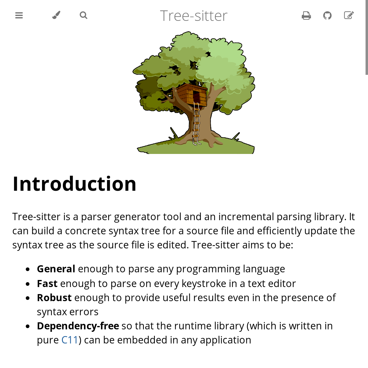 Tree-sitter | 编程语言解析器框架