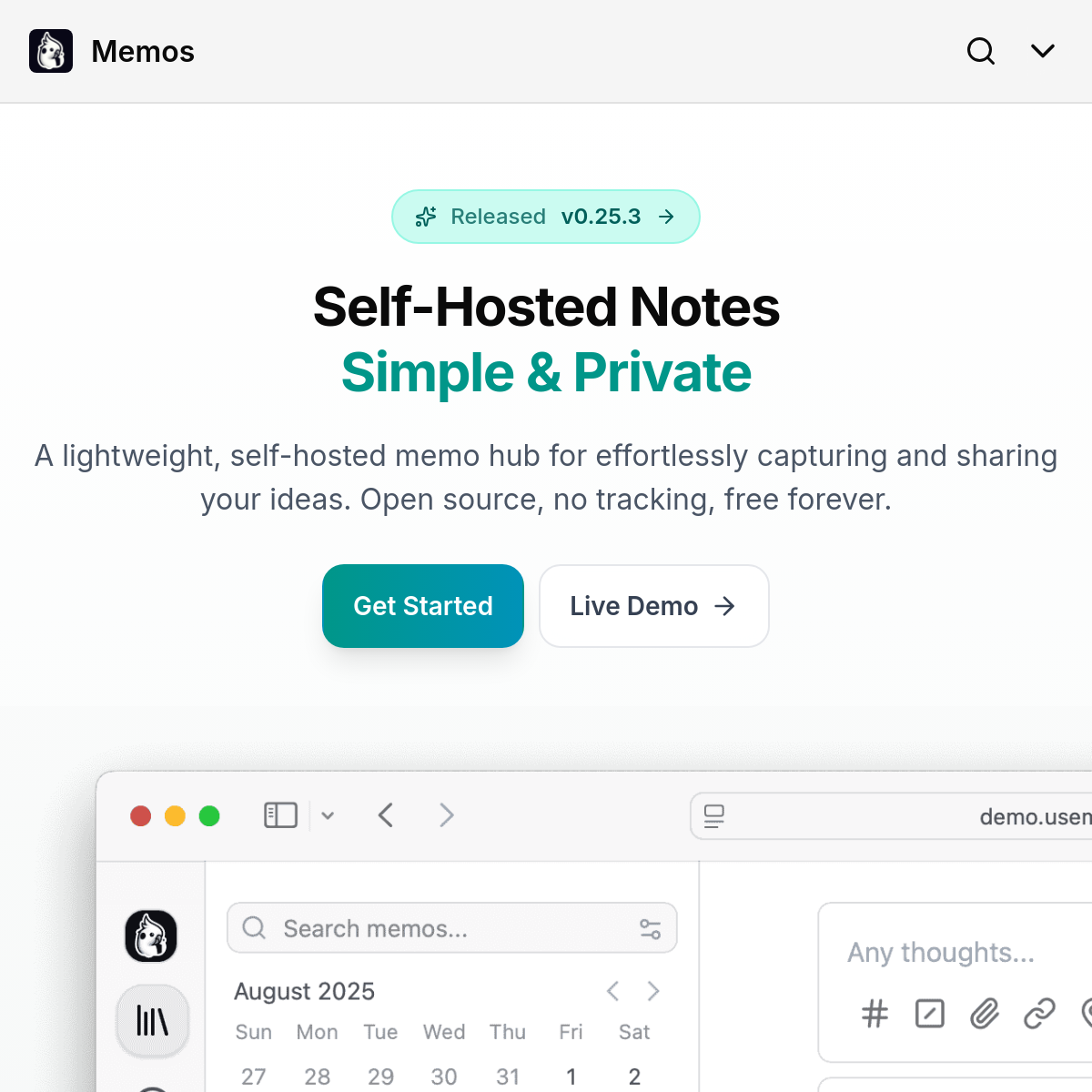 Memos | 5 分钟搭好的私有笔记