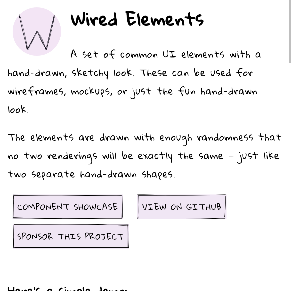 Wired Elements | 手绘风格 UI 组件库